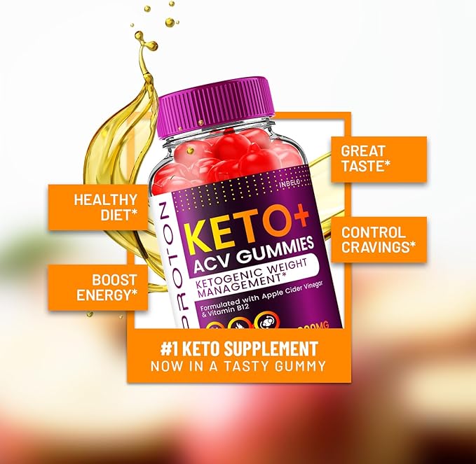 (2 Pack) Proton Keto ACV Gummies Advanced, Proton Keto + ACV Gummies 1000mg, Protein Apple Cider Vinegar Gummy Proton Gummies Reviews, Proton Keto+ACV Vitamin B12 (120 Gummies)