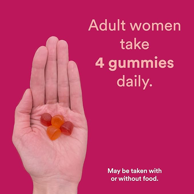 SmartyPants Organic Women's Multivitamin Gummies: Biotin, Probiotics, Methylfolate, Omega 3 (ALA), Vitamin D3, C, Vitamin B12, B6, Vitamin A, K & Zinc, Gluten Free, 120 Count (30 Day Supply)