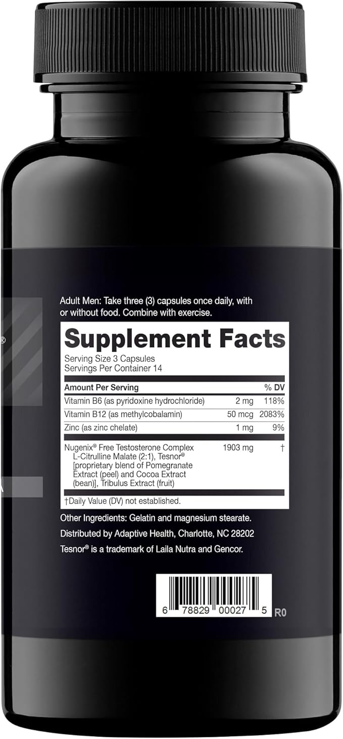 Nugenix T Boost - Free Testosterone Booster Supplement for Men - 42 Count