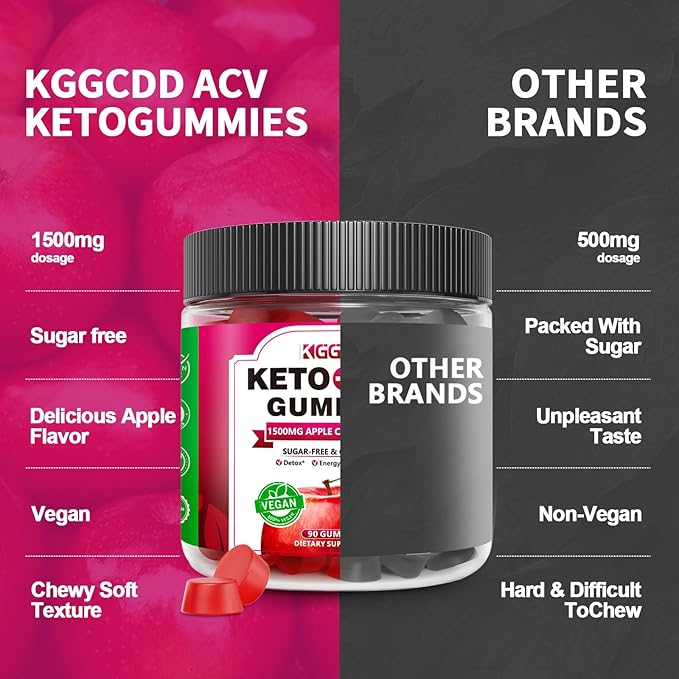 2 Pack Sugar Free Keto ACV Gummies Advanced 180 Count Keto ACV Gummies with B6 & B12 - Keto Gummy Diet Supplement for Women Men, Vegan & Non-GMO Low-Carb - 1500MG Made in USA