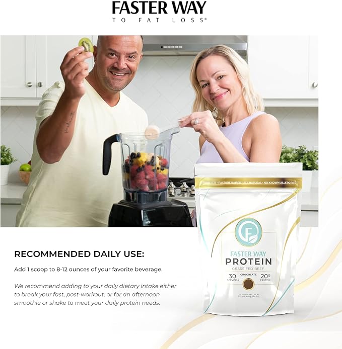 | Grass Fed Protein Powder Chocolate Flavor, Dairy-Free Alternative to Whey Protein Powder, Pure Hydrolyzed Beef Protein Isolate with All 9 Essential Amino Acids. Non-GMO - 660g