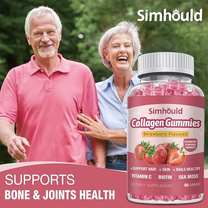 2 Packs Vegan 2500Mg Collagen Gummies for Women Anti Aging, Skin, Hair Nails, Collagen Types 1 and 3, Biotin, Sea Moss for Men - Sugar Free, Non-GMO, 120 Counts Collagen Supplements Gummies