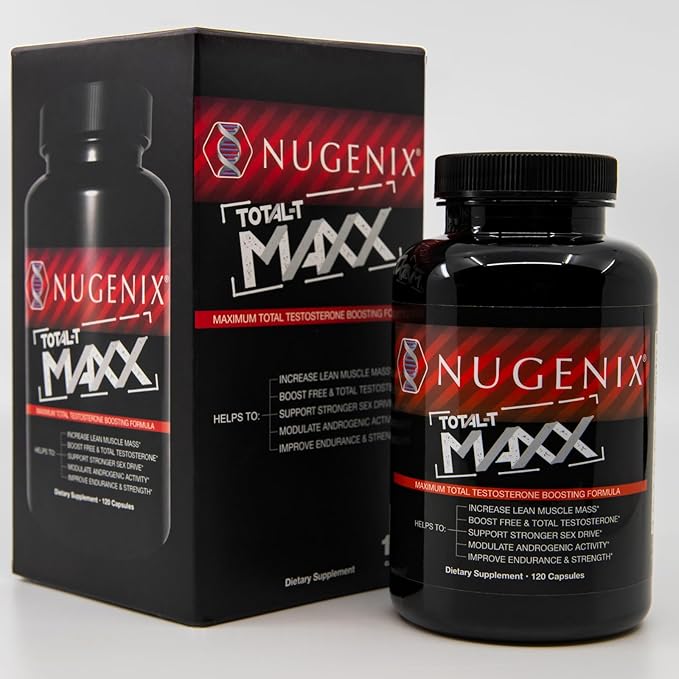 Nugenix Total-T Maxx - Maximum Total Testosterone Booster for Men, 120 Count