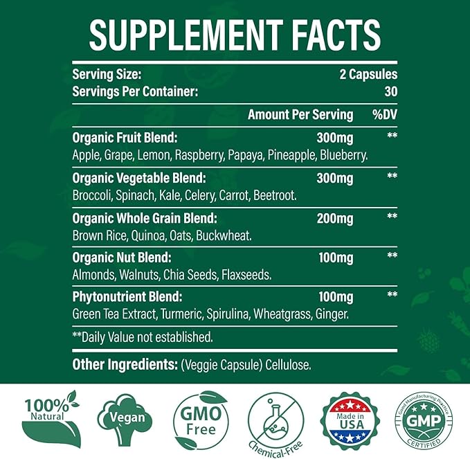2000 MG Plant-Based Detox Cleanse – Natural Toxin Flush for Liver, Gut & Colon – Antioxidant & Digestive Support – Fast-Acting Detox Complex for Women & Men – 60 Capsules