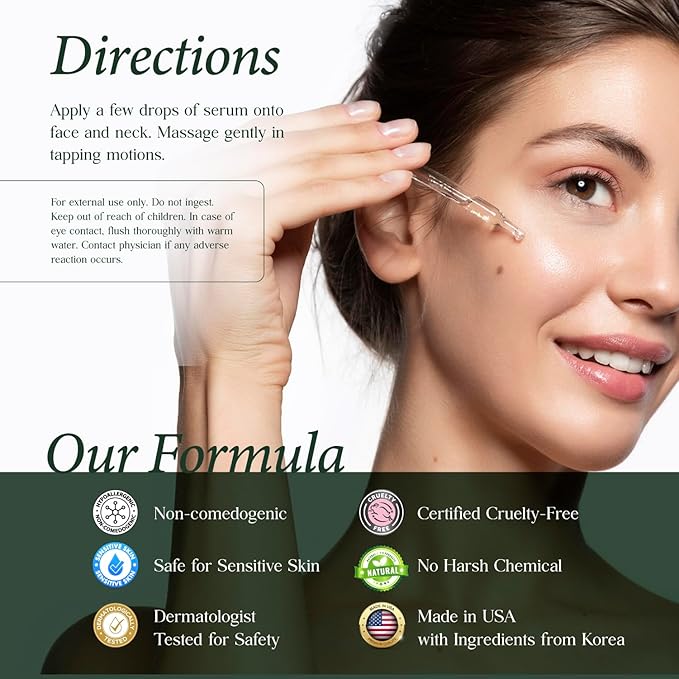 CLARA'S NEW YORK Repairing 6 X Peptide Facial Serum with GHK-Cu Copper Peptide, Tri Peptide, Vitamin E for Ultimate Skin Repair, Firming, No Sagging Skin, Multi Peptide Complex, 30ml - Made In USA