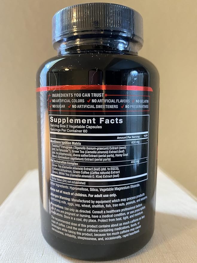 Force Factor Test X180 Ignite 120ct 2-Pack, 240 Count