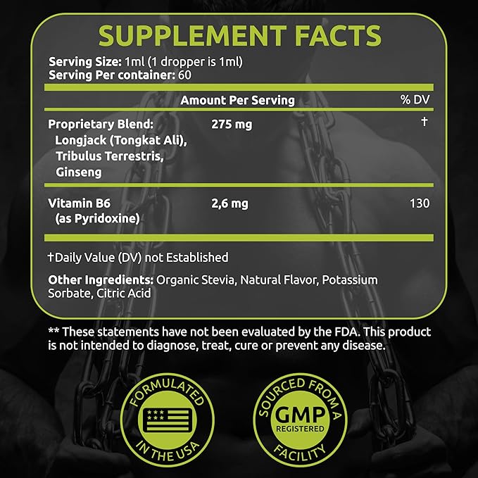 Testosterone Booster for Men - Mens and Women Health Supplements - Supplement with Tongkat Ali + Tribulus Terrestris for Male Enhancement - Supports Muscle Recovery & Energy Boost
