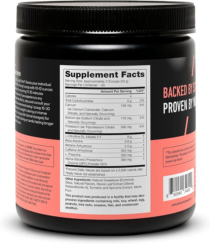LEGION- All Natural Nitric Oxide Preworkout Drink to Boost Energy, Creatine Free, Naturally Sweetened, Beta Alanine, Citrulline, Alpha GPC (Mojito)
