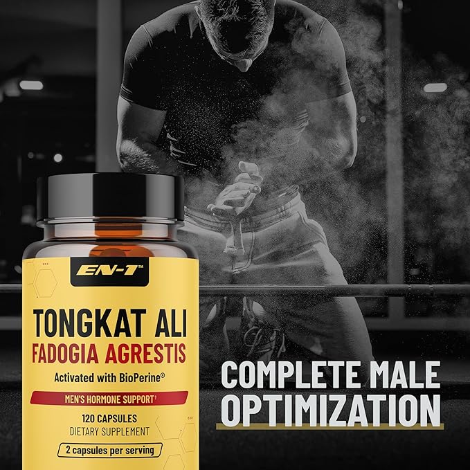 Tongkat Ali for Men (Longjack) Fadogia Agrestis and Tongkat Ali Supplement 1205mg per Serving with BioPerine, Tongat-ali for Men - 120 Capsules Tonkat-Ali Long Jack