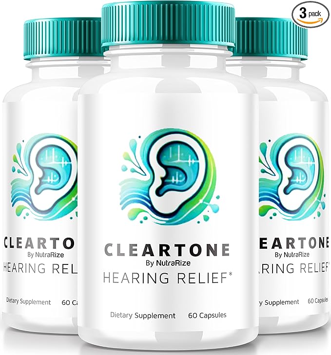 (3 Pack) ClearTone Tinnitus, Clear Tone Pills for Hearing, ClearTone Pills Supplement for Overall Ear Health, Official Auditory Support Capsules, ClearTones Review (180 Capsules)
