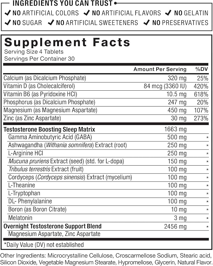FORCE FACTOR Test X180 PM, 2-Pack, Testosterone Booster for Men, Overnight Testosterone Supplement to Build Muscle, Increase Strength, and Promote Deeper, Healthier Sleep and Recovery, 240 Tablets