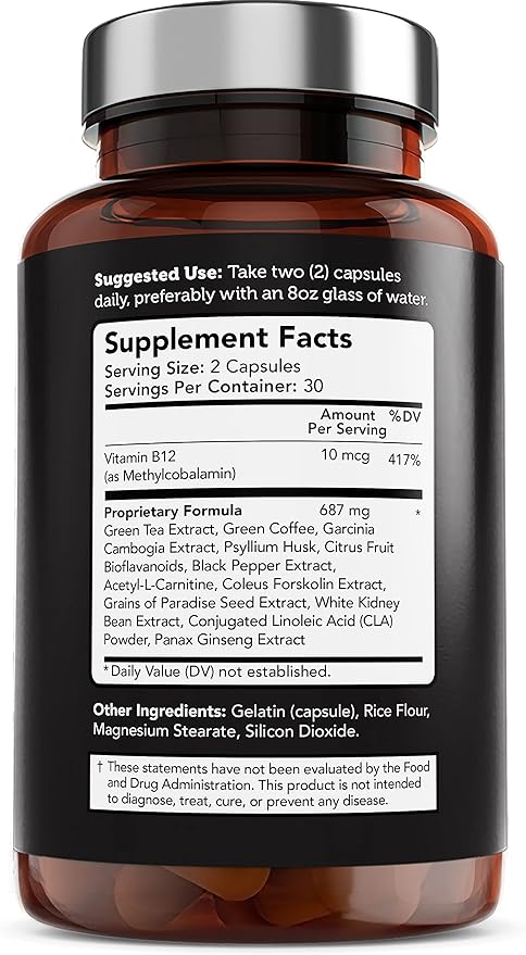 Vitamin Bounty Burn X13 - Thermogenic Fat Burner, Fat Burner for Men, Fat Burners for Women, Thermogenic Warming, Support Muscle Growth, Pumps, Vascularity, and Energy Levels - 60 Capsules