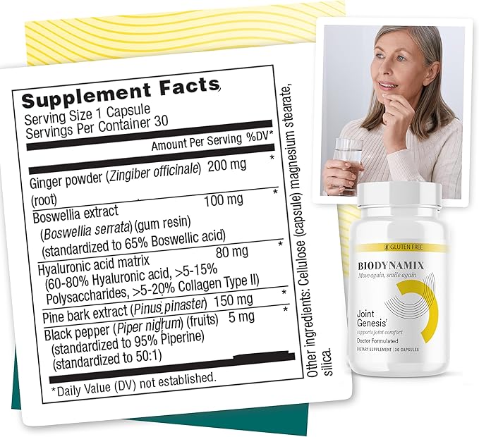 Joint Genesis - Joint Support Supplement - with Mobilee and Boswellia Serrata - for Comfortable, Flexible Joints - 3 Pack