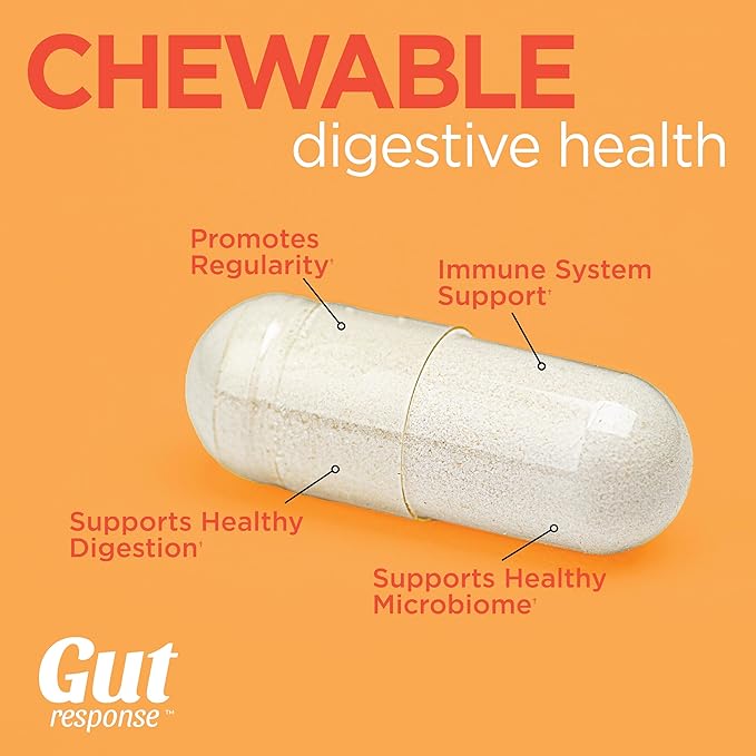 Chewable Probiotic for Men & Women, Slows Down Digestive Aging, Boosts Immune System, Non-GMO, Gluten Free & Soy Free, 5 Billion CFU, 30 Chewable Tablets, Orange Flavor