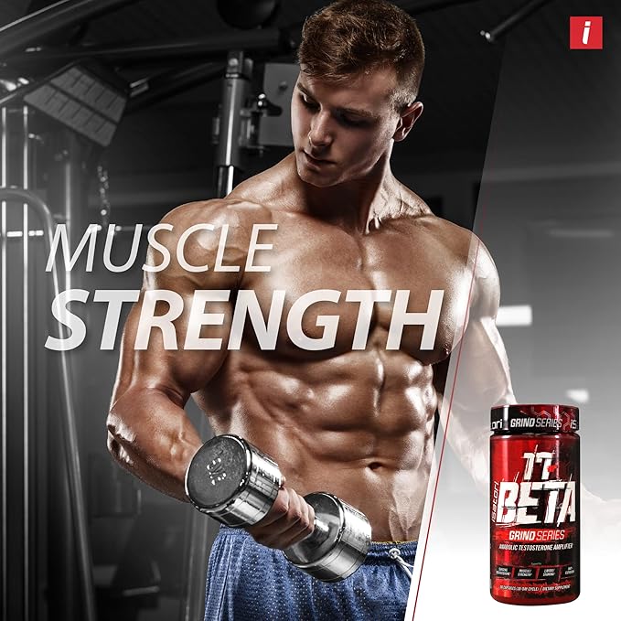 iSatori 17-Beta Anabolic Testosterone Booster, for Muscle Growth, Strength & Stamina, Test Boost Amplifier & Estrogen Blocker for Men with DHEA, Fenugreek Seed Extract, Red Panax Ginseng, 90 Capsules