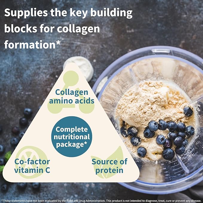 Advanced Vegan Vanilla Collagen Peptide Powder, Enhanced with Glycine, Proline & Hydroxyproline & Cofactor Vitamin C, Non GMO, Vegetarian Plant Based Collagen Powder Booster, 140 Servings, by Igennus