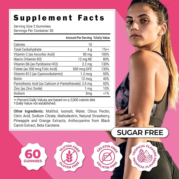 ZENZSUAL Multivitamin Gummies – Adult Dietary Supplement with Vitamin C, Biotin, Zinc - Tasty, Sugar-Free, Gelatin-Free Immune Support Gummies for Daily Wellness (60 Flavored Gummies)