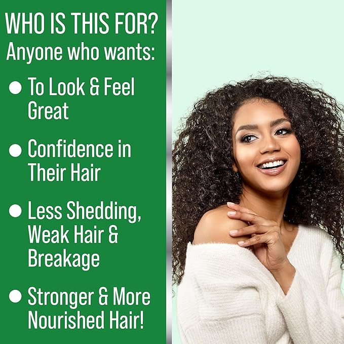 Biotin + Peppermint Oil + Rice Water Spray For Hair Growth. Vegan, Leave In Conditioner Serum Spray For Women, Men. Thickening, Moisturizing, Strengthening Scalp Treatment For Dry, Frizzy, Weak Hair