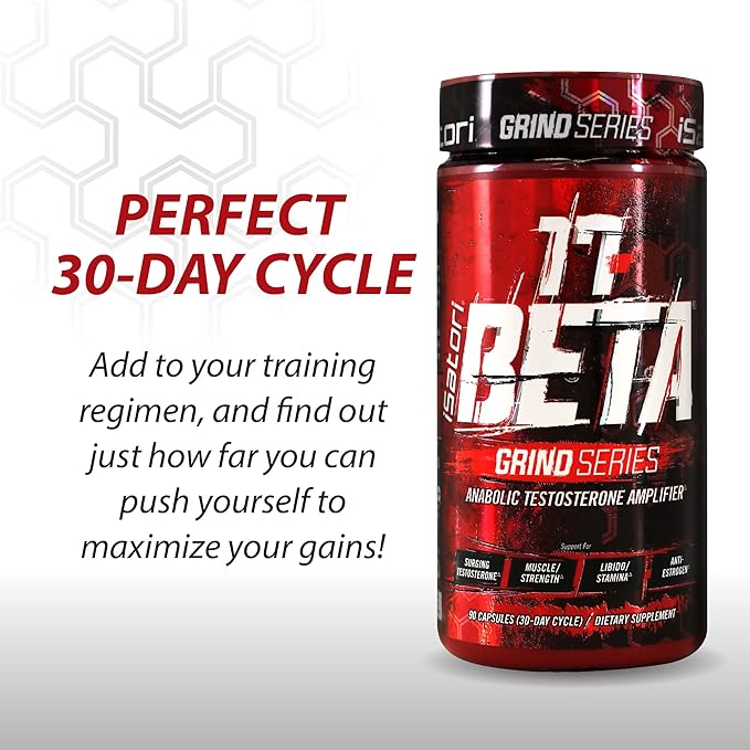 iSatori 17-Beta Anabolic Testosterone Booster, for Muscle Growth, Strength & Stamina, Test Boost Amplifier & Estrogen Blocker for Men with DHEA, Fenugreek Seed Extract, Red Panax Ginseng, 90 Capsules