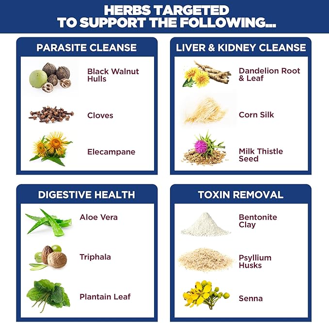 Yerba Prima Cleanse Men Rebuild Kit - 30 Day Internal Cleansing Supplements Designed for Males - Prostate & Colon Health - Kidney & Liver - Natural Herbal Psyllium Fiber, Aloe Vera, Milk Thistle Seed