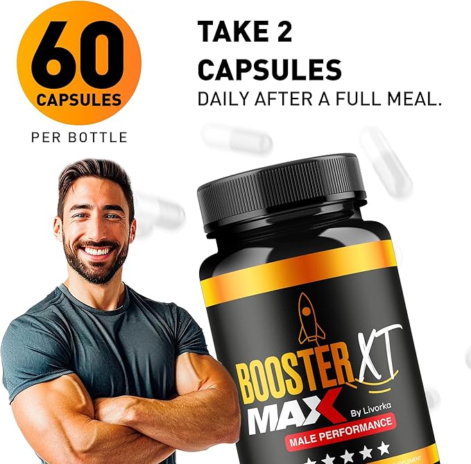 (3 Pack) Booster XT For Men, MAX Strength Men's Supplement, Booster XT, Booster XT for Men Reviews, BoosterXT, Booster XT Reviews, Buster XT, Booster X T Capsules Pro Supplement Pastilla, 180 Capsules