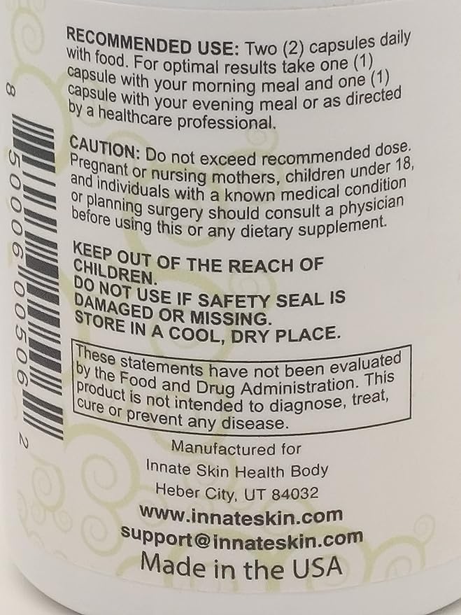 Clear Skin Acne Vitamin System | 20 Antioxidants, Botanicals, Minerals & Vitamins | 60 Count Pack of 2 by Innate Skin