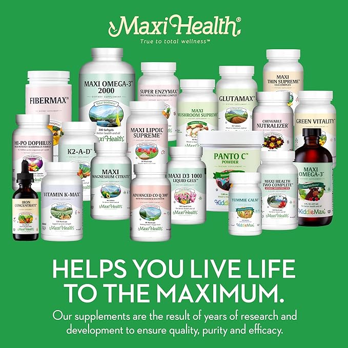 Maxi Health Supreme High Potency Multivitamin & Mineral for Wellness, Immune Boost & Antioxidant Defense, Includes Vitamin A, Vitamin C, Vit D and E, Vitamin B12, B6, Biotin, Selenium, Zinc, Inositol…