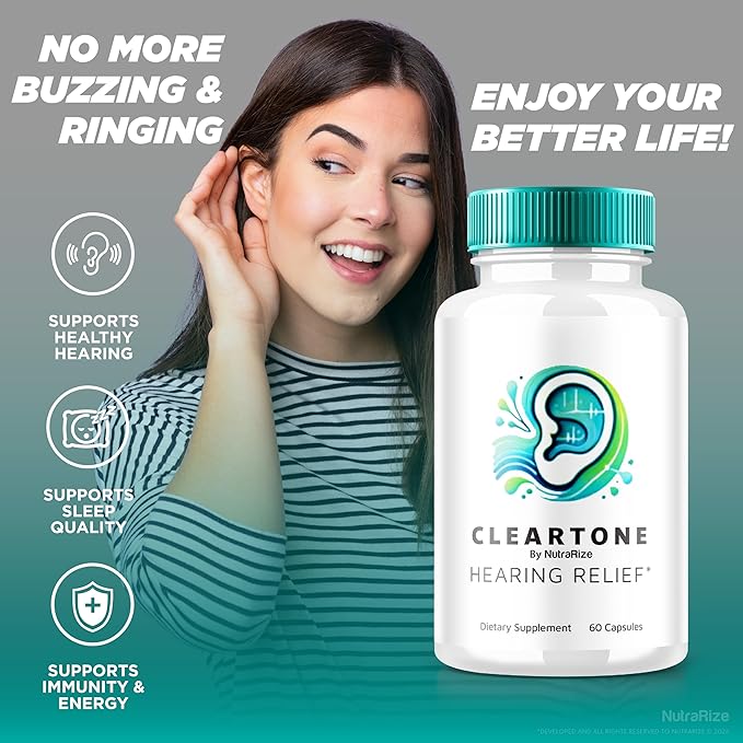 (3 Pack) ClearTone Tinnitus, Clear Tone Pills for Hearing, ClearTone Pills Supplement for Overall Ear Health, Official Auditory Support Capsules, ClearTones Review (180 Capsules)