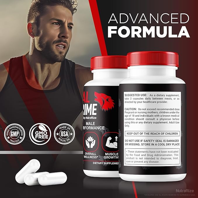 Vital Prime for Men, Official Vital Prime Capsule, Supports Confidence and Performance, All Natural Male Formula for Overall Health and Well-Being, VitalPrime Complex (60 Capsules)