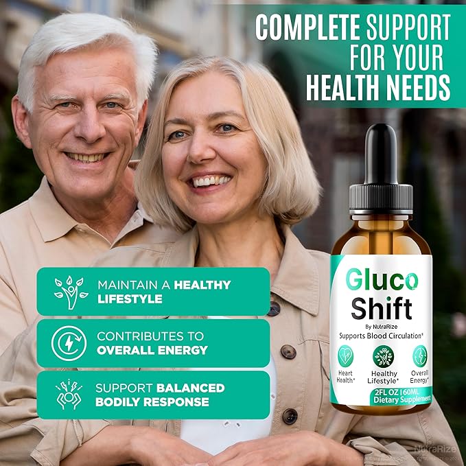 (3 Pack) Gluco Shift Drops - Our Innovative Natural Blood Support Formula, Official GlucoShift to Maintain Healthy and Stable Levels for Overall Wellness, Detox Cleanse Gotas Review (90 Servings)