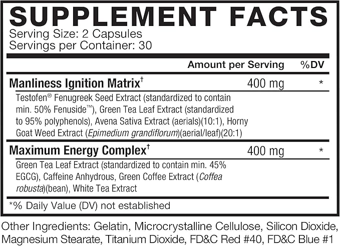 FORCE FACTOR Test X180 Ignite, Testosterone Booster & Fat Burner for Men, Testosterone Supplement to Help Build Muscle, Increase Energy, and Boost Vitality and Performance, 60 Count (Pack of 3)