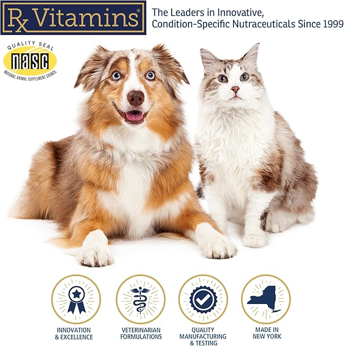 Rx Vitamins Ultra EFA Omega 3 Fish Oil for Dogs & Cats - Promotes Heart, Brain, and Joint Health with Vitamin E, Biotin, and Zinc - Liquid Fish Oil for Itch Relief & Dog Shedding - 16 oz