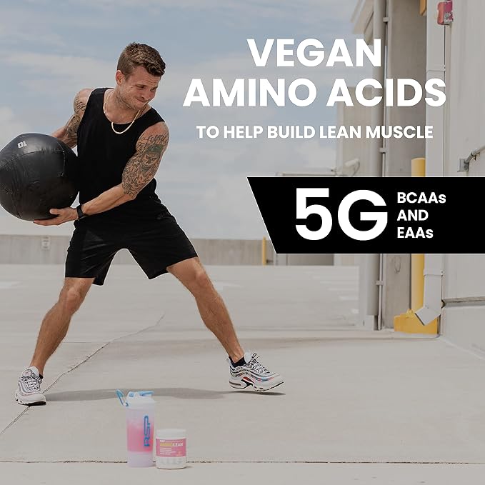 RSP Nutrition AminoLean Pre Workout Powder, Amino Energy & Weight Management with BCAA Amino Acids & Natural Caffeine, Preworkout Boost for Men & Women, 30 Serv