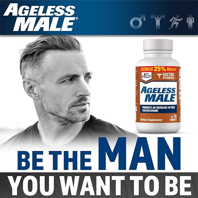 Free Testosterone Booster Supplement for Men, 76 Tablets