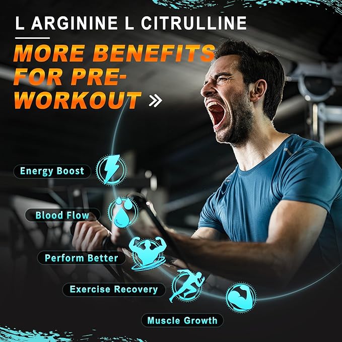 Sugar Free L Arginine Nitric Oxide Gummies 1300mg for Men & Women with L Citrulline, Beet Root, B3 | L Arginine L Citrulline Supplements for Performance, Muscle Growth & Recovery | Vegan, 60 Counts