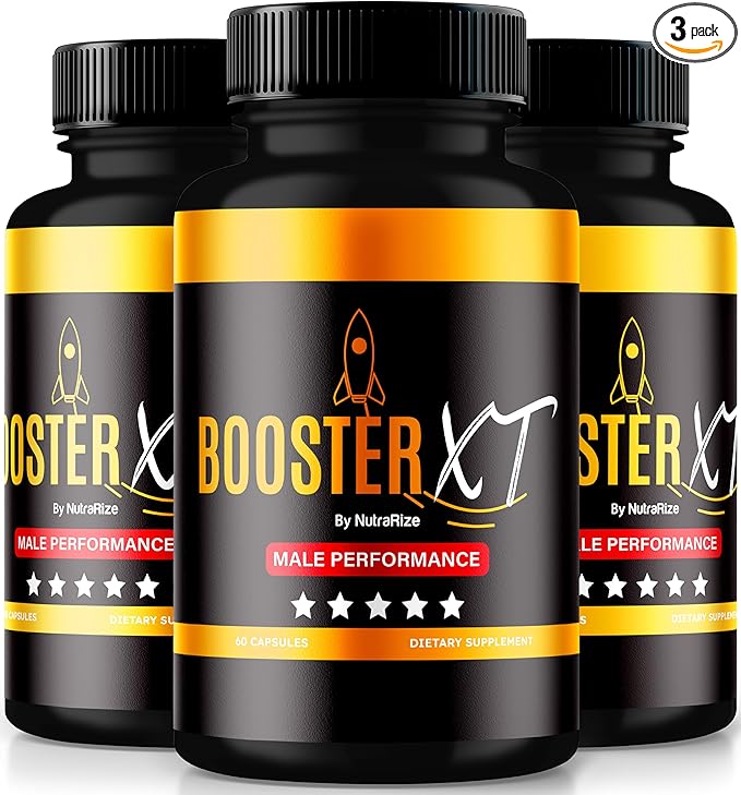 (3 Pack) Booster XT for Men, Booster XT Male Enhancing Capsules, Premium Formula to Support Daily Energy & Peak Performance, Multivitamin Pills for Overall Health, BoosterXT Reviews (180 Capsules)