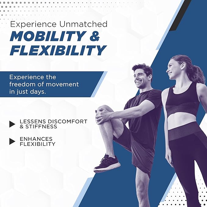 Advanced Joint Support Supplement for Men & Women - Joint Health Supplement - Flexibility & Strength - Discomfort Relief - 30 Servings with Type II Collagen, Turmeric Curcumin, Boswellia Serrata (30)