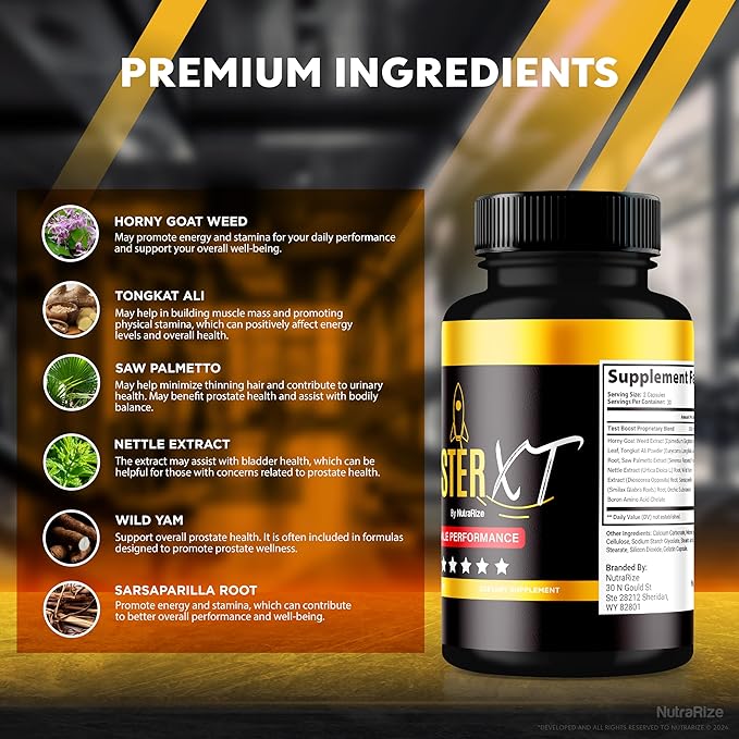 (3 Pack) Booster XT for Men, Booster XT Male Enhancing Capsules, Premium Formula to Support Daily Energy & Peak Performance, Multivitamin Pills for Overall Health, BoosterXT Reviews (180 Capsules)