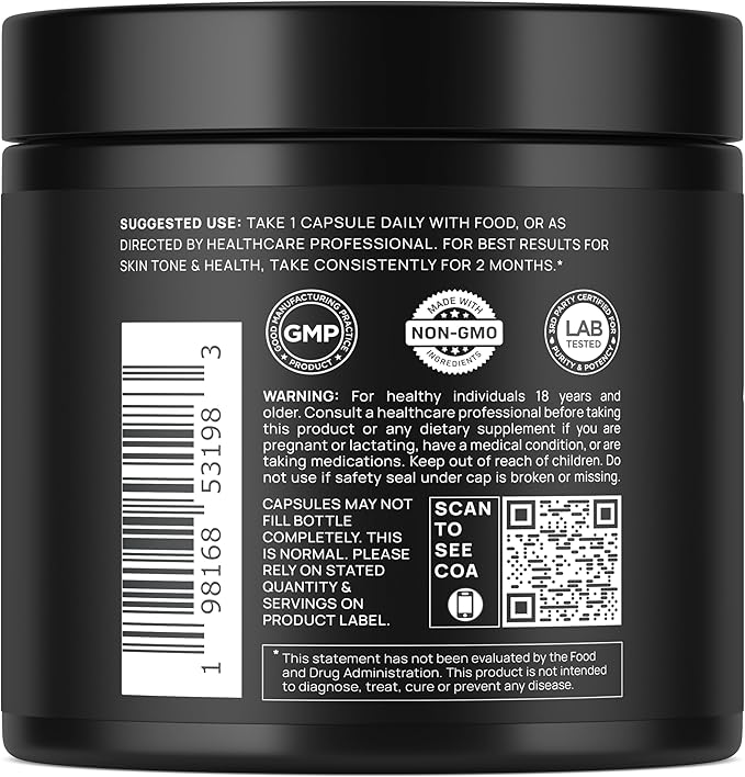 Astaxanthin 24mg + Lycopene 50mg Clinical Strength Carotenoids Skin Supplement w. 100% Natural Astaxanthin from MicroAlgae - Best Astaxanthin Supplements for Skin Health & Pigmentation - Astaxantina