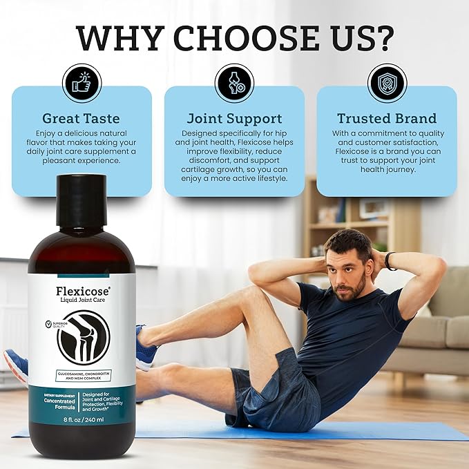 Liquid JointCare 8 oz(2 bottles) for Joint Health & Cartilage Protection