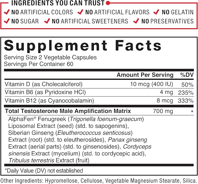 FORCE FACTOR Test X180 Legend Testosterone Booster for Men to Build Muscle & Strength, Performance, Testosterone Supplement for Men’s Health, Testosterone Support, 120 Capsules