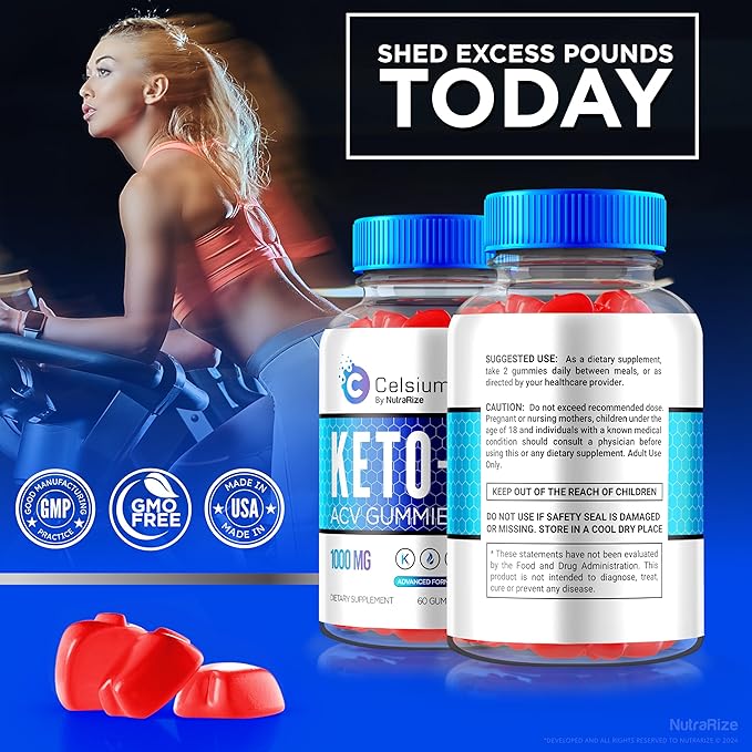 (3 Pack) Celsium Keto ACV Gummies, Celsium Keto + ACV Advanced Formula, Celsius Keto Plus 1000MG Apple Cider Vinegar, All-Natural Keto Official, Celsium Dietary Supplement, Reviews (180 Gummies)