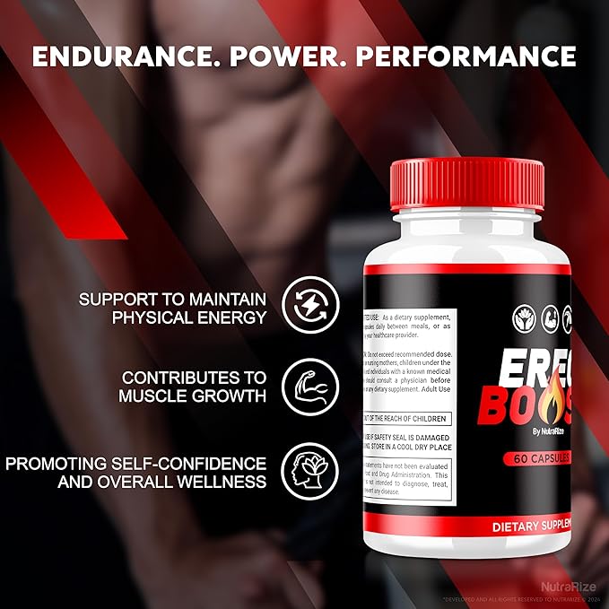 (3 Pack) ErecBoost, ErecBoost Pills, Official ErecBoost Original Capsules for Energy & Overall Health, ErecBoost Pastillas, ErecBoost En Capsulas (180 Capsules)