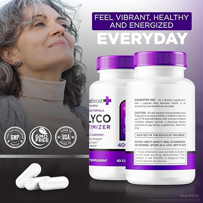 (3 Pack) GlycoBoost - Official Glyco Boost Blood Support Formula, All Natural Capsules for Healthy and Stable Levels, GlycoBoost Blood Vessel Cleaner, Glyco Boost Optimizer (180 Capsules)