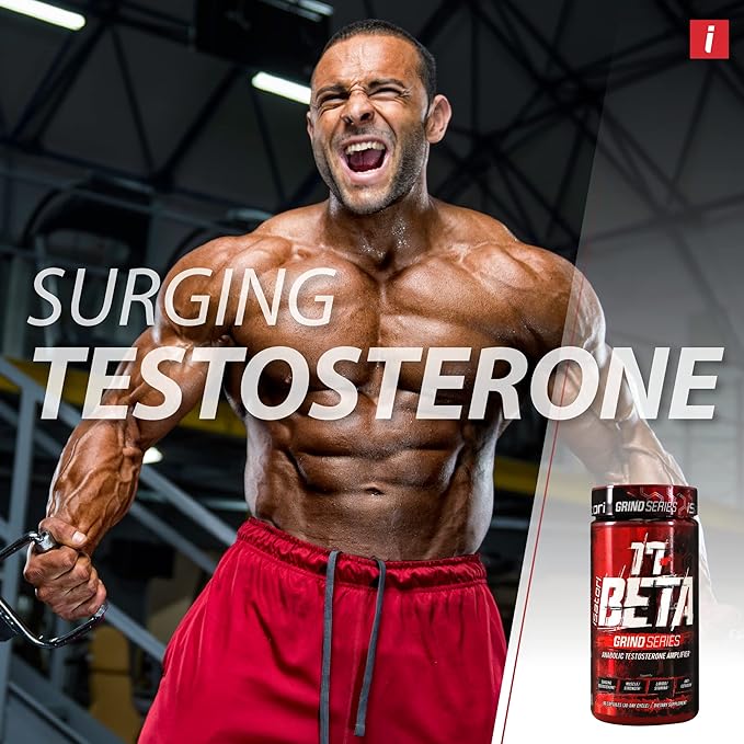 iSatori 17-Beta Anabolic Testosterone Booster, for Muscle Growth, Strength & Stamina, Test Boost Amplifier & Estrogen Blocker for Men with DHEA, Fenugreek Seed Extract, Red Panax Ginseng, 90 Capsules