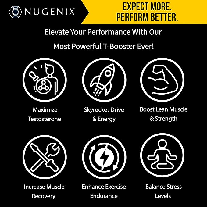 Nugenix Total-T Maxx - Maximum Total Testosterone Booster for Men, 120 Count