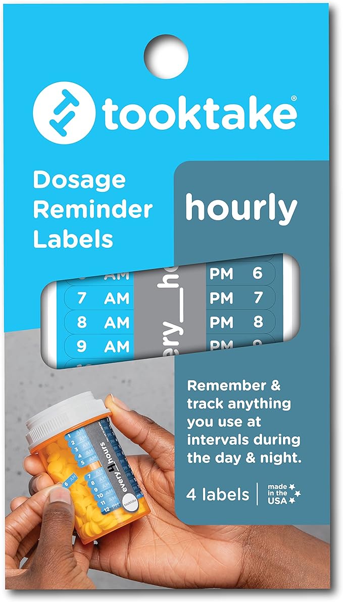 Hourly Tracking Stickers - Pill, Medication,Cough Syrup,Liquid Meds, 3X Day,AM/PM,Pill Tracker,2, 3 4 Times a Day,Medicine Organizer,Kids Pill Tracker,Pill Organizer,Day & Night, Daily Meds