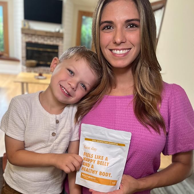 FIRST DAY Kids Tribiotic Gummies – Pre+, Post+, Probiotics & More to Support Growth – 30 Day Supply