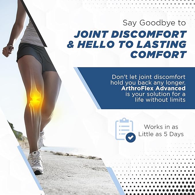 Advanced Joint Support Supplement for Men & Women - Joint Health Supplement - Flexibility & Strength - Discomfort Relief - 30 Servings with Type II Collagen, Turmeric Curcumin, Boswellia Serrata (30)