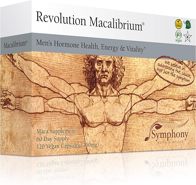 Revolution Macalibrium - Natural Concentrated Gelatinized Maca Supplement to Support Men's Hormone Health, Energy, Strength, Power, and Reproductive Health -360 Vegan Capsules (180 Day Supply)